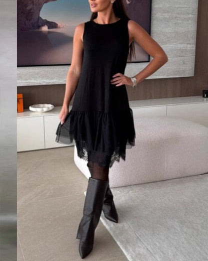 Facerya Maillard Sleeveless Lace Dress