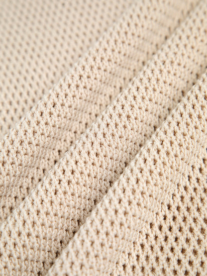 Knit Hollow Solid Tank Top