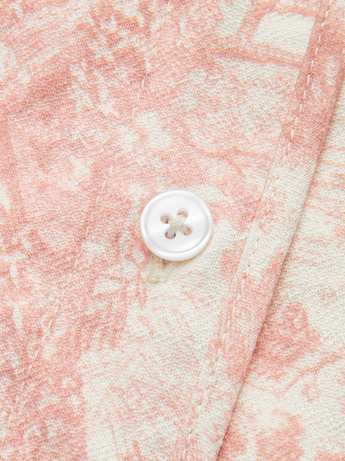 Printed Contrast Trim Shorts Set