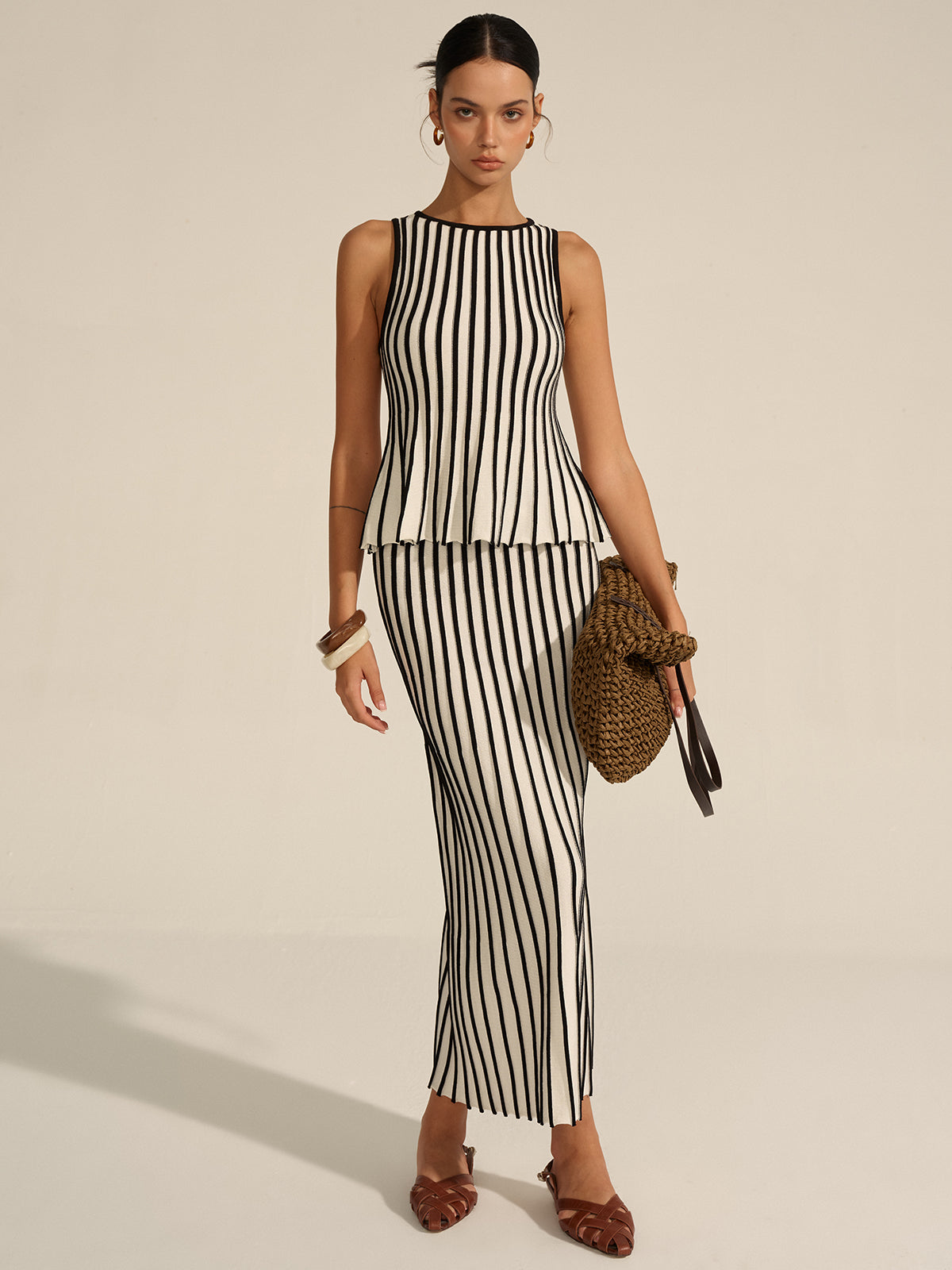 Striped Knit Co-ord Set