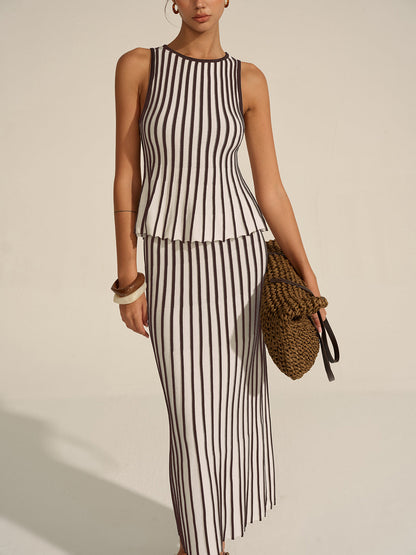 Striped Knit Co-ord Set