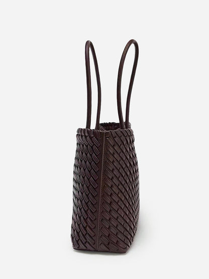 Woven PU Tote Bag