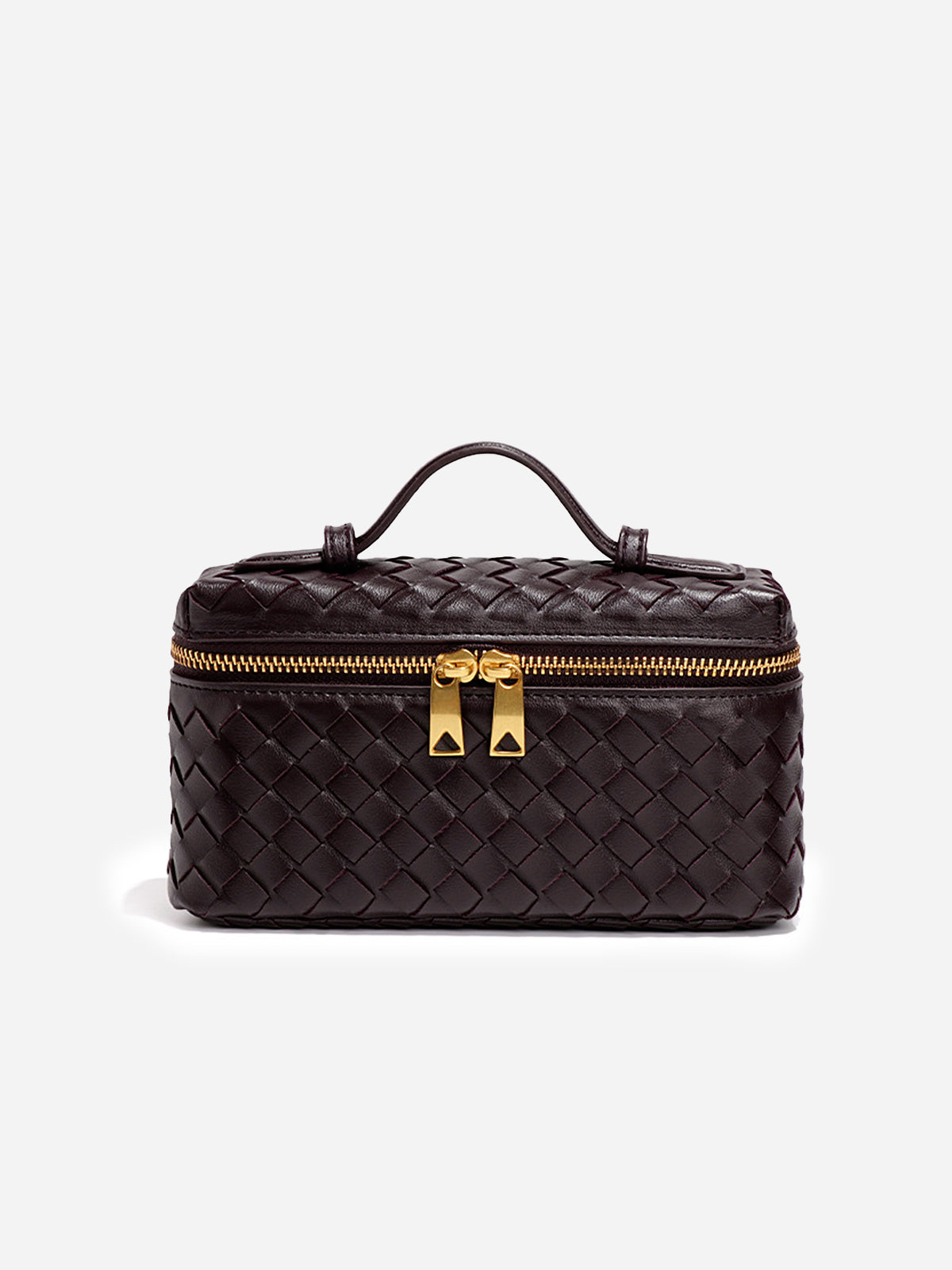 Woven PU Leather Box Bag