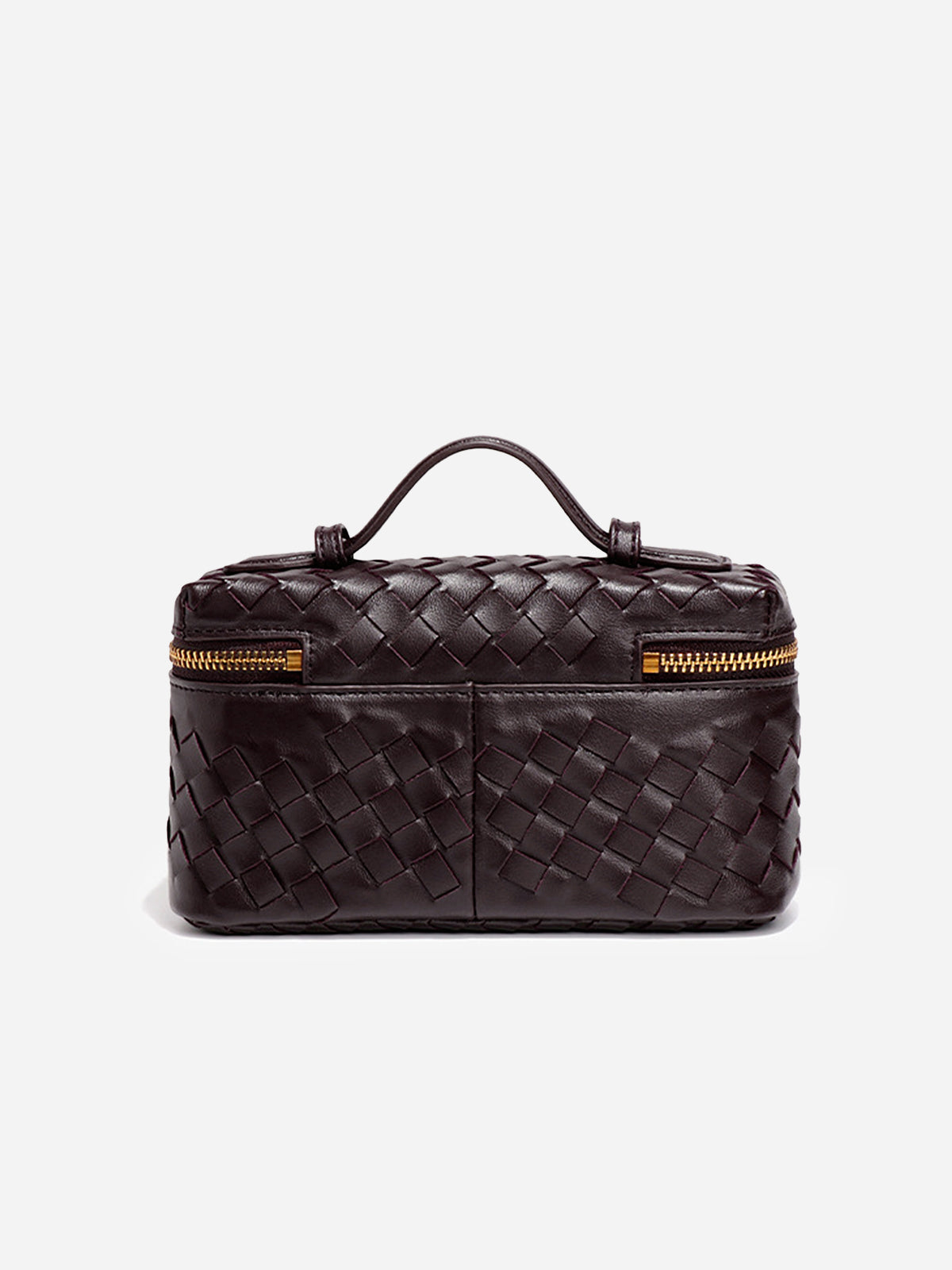 Woven PU Leather Box Bag