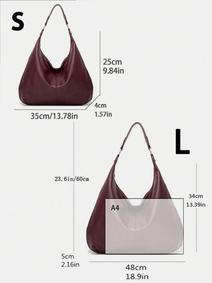 PU Leather Hobo Bag