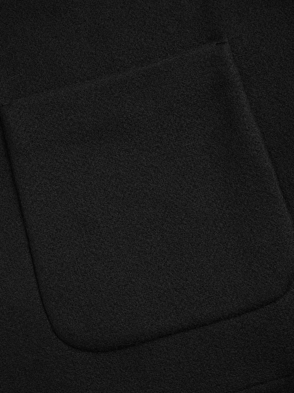 Scarf-Accented Wool Jacket