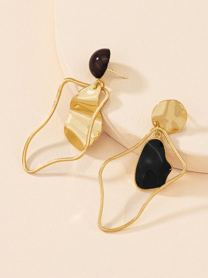 Irregular Stud Drop Earrings