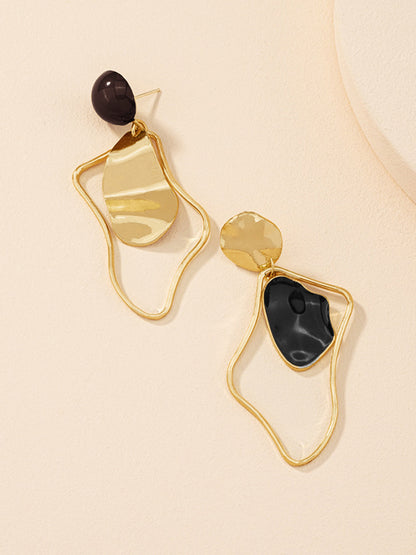 Irregular Stud Drop Earrings