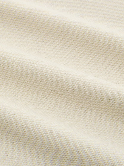 Dramatic Sleeve Linen-Blend Cropped Top