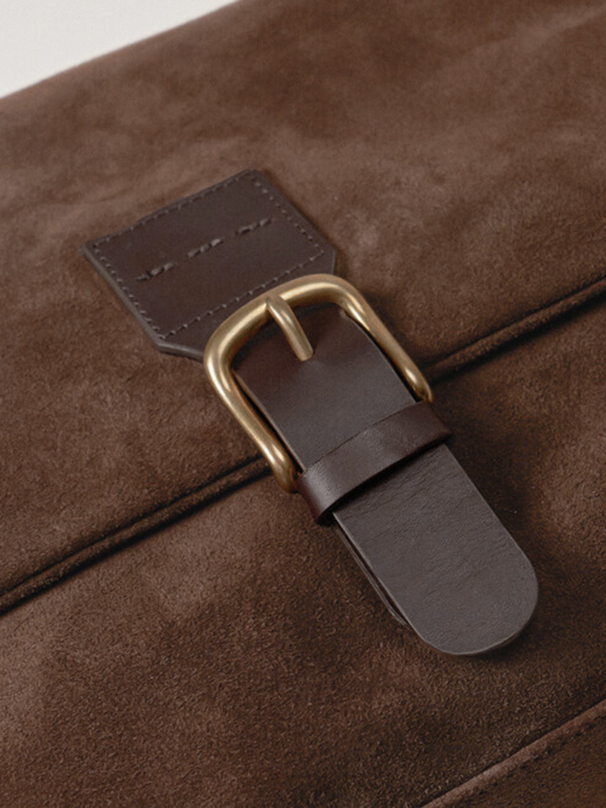 Suede Effect Shoulder Bag