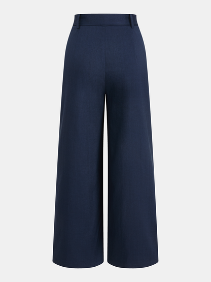 One-Shoulder Top & Wide-Leg Pants Set