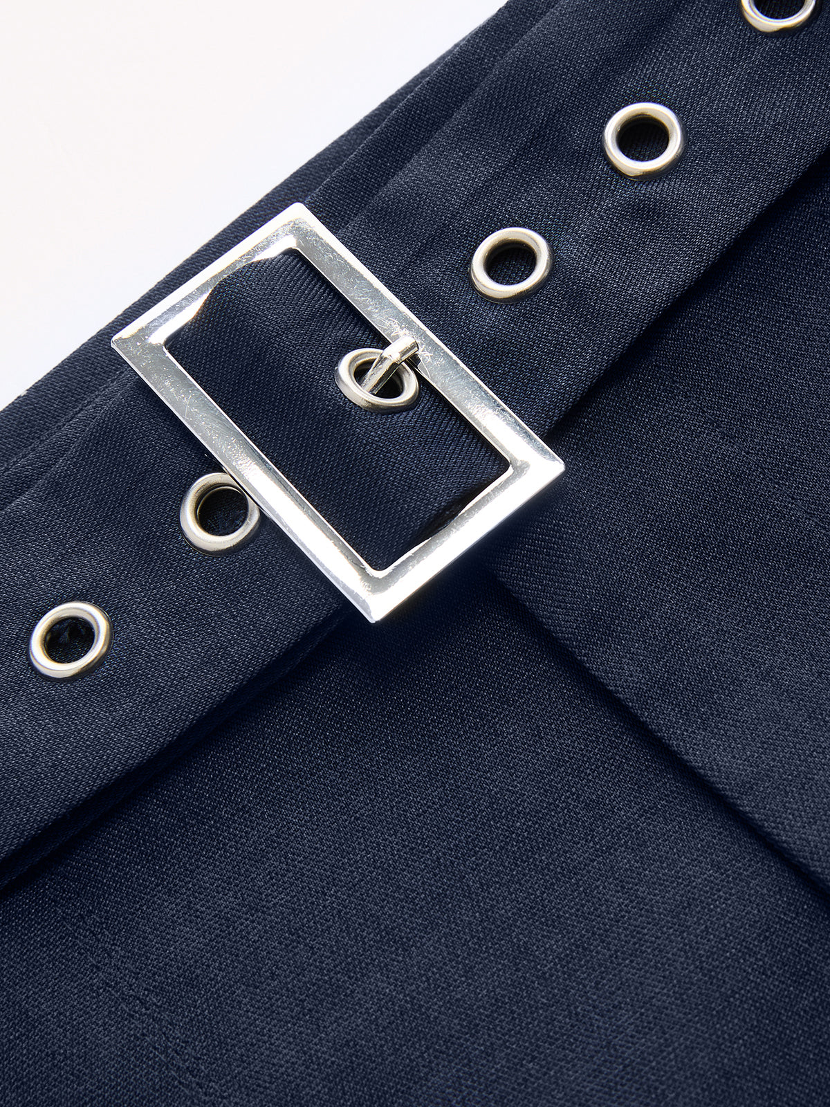 One-Shoulder Top & Wide-Leg Pants Set