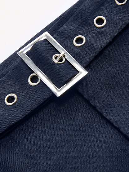 One-Shoulder Top & Wide-Leg Pants Set