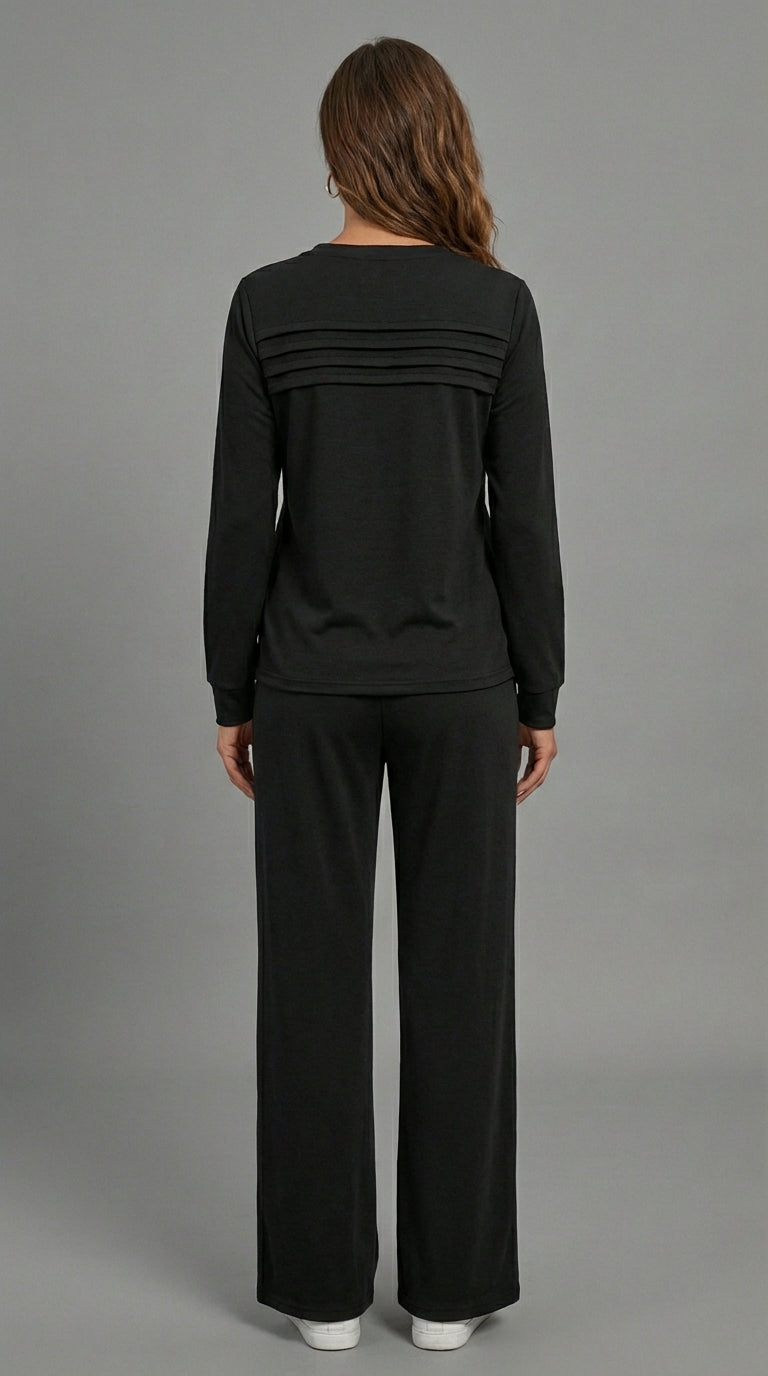 Serene Lounge Set – Soft Top & Drawstring Pants