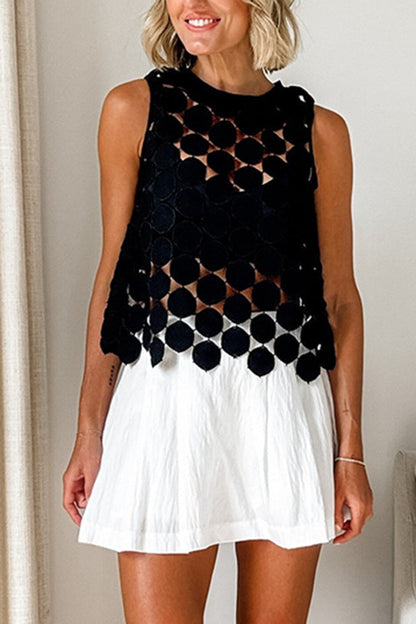 Facerya Circular Tassel Top And Skirt Set